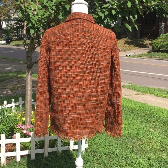 C.L.O.T.H.E.S. Orange, brown and gold jacket - Picture 3 of 10